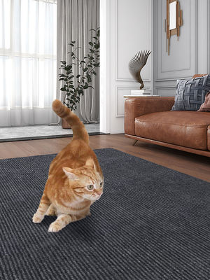 Pewter Gray DIY Cut Self-Adhesive Cat Scratcher For Cat Towers Protection